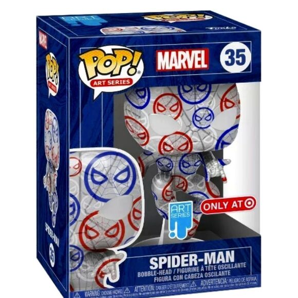 Funko POP! Artist Series: Marvel Patriotic Age Spider-Man Target Exclusive B0101 - Picture 1 of 5